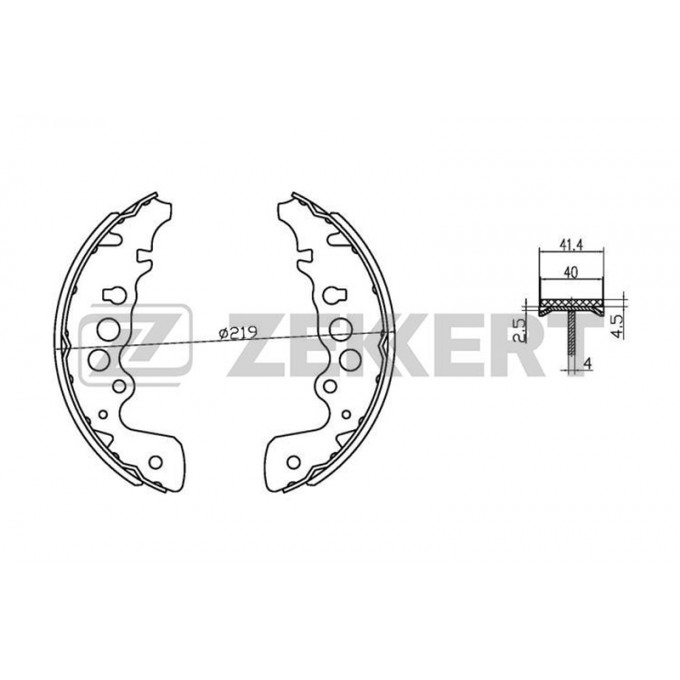 Тормозные колодки ZEKKERT BK4020