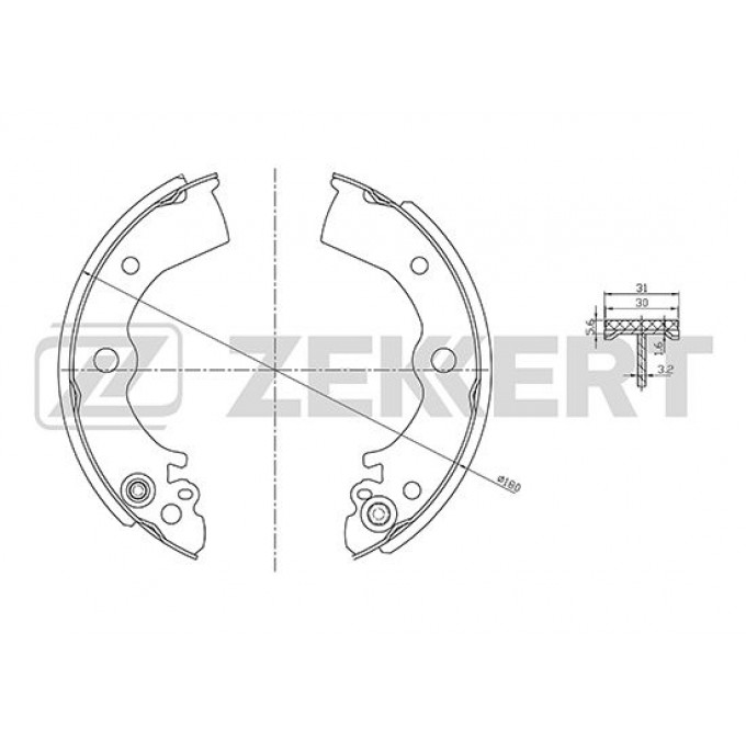 Комплект тормозных колодок ZEKKERT BK-4035 BK4035