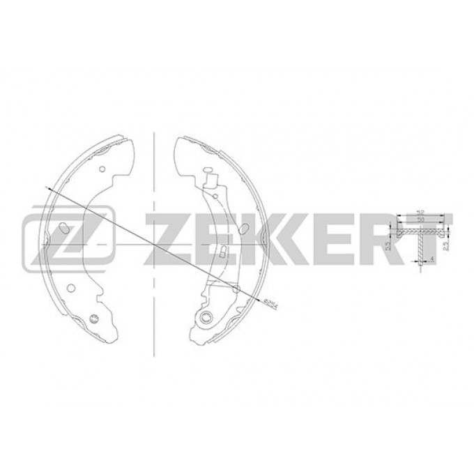 Комплект тормозных колодок ZEKKERT BK-4100 BK4100