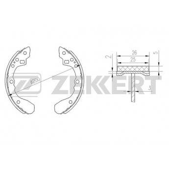 Комплект тормозных колодок ZEKKERT BK-4128