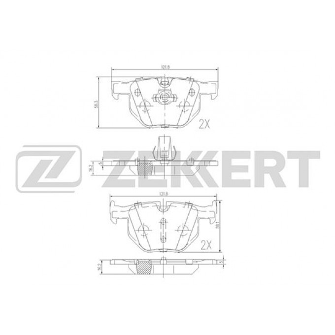 Тормозные колодки ZEKKERT дисковые BS-1017 BS1017