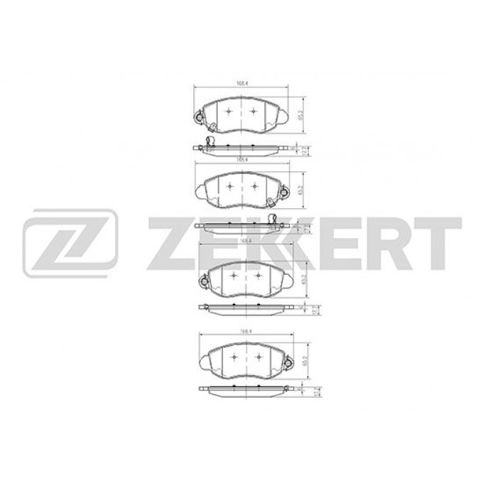 Тормозные колодки ZEKKERT дисковые BS-1033 BS1033