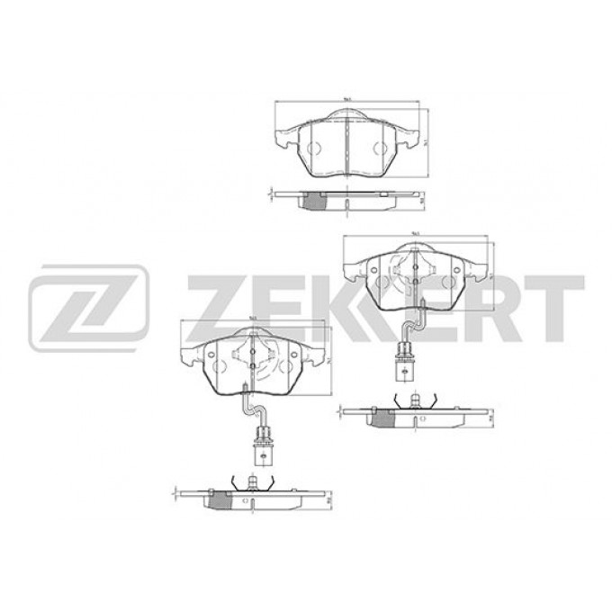 Тормозные колодки ZEKKERT дисковые BS-1131 BS1131