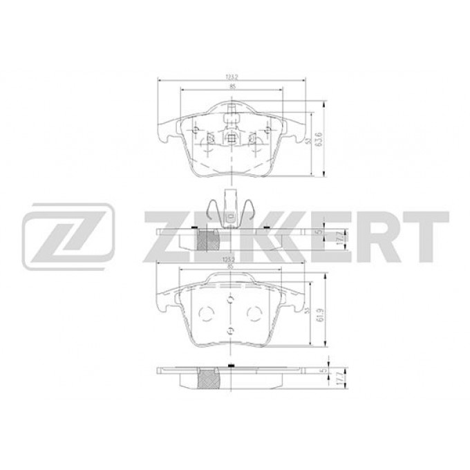 Тормозные колодки ZEKKERT дисковые BS-1143 BS1143