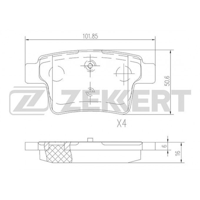 Тормозные колодки ZEKKERT дисковые BS-1146 BS1146