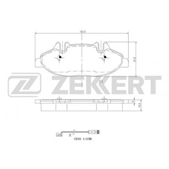 Тормозные колодки ZEKKERT дисковые BS-1211