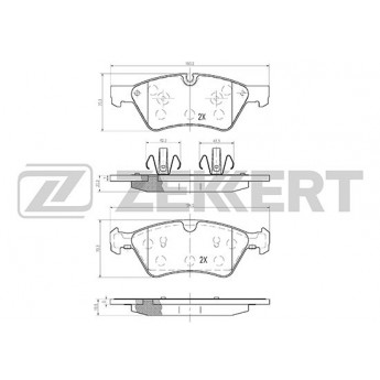 Тормозные колодки ZEKKERT дисковые BS-1214