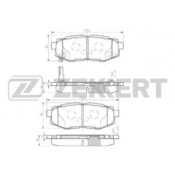 Тормозные колодки ZEKKERT дисковые BS-1247