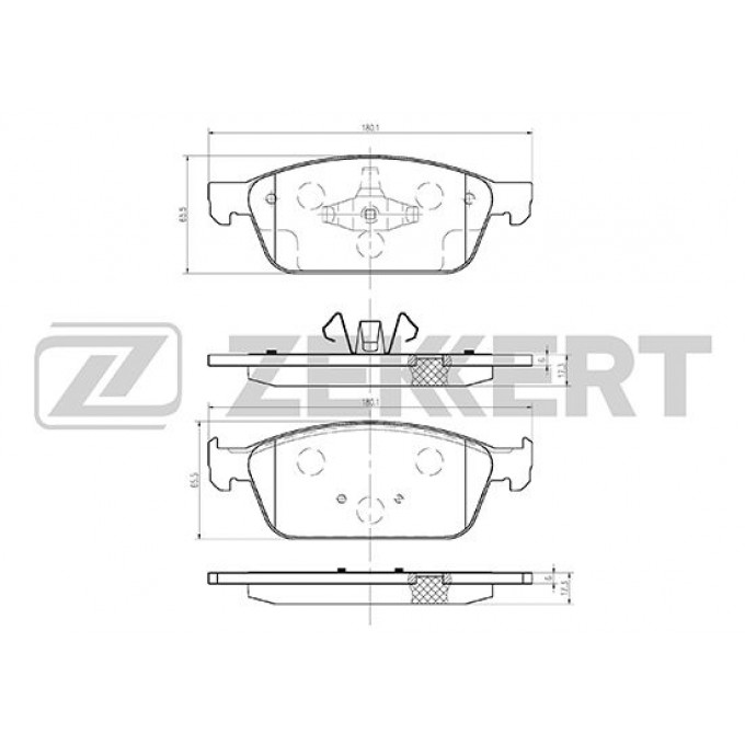 Тормозные колодки ZEKKERT дисковые BS-1249 BS1249