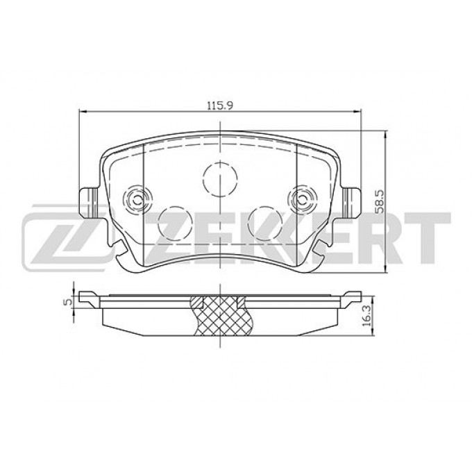 Тормозные колодки ZEKKERT дисковые BS-1256 BS1256