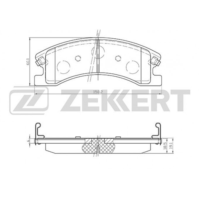 Тормозные колодки ZEKKERT дисковые BS-1278 BS1278