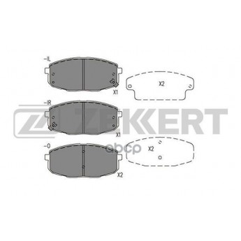 Колодки Тормозные Kia Cerato Ii, Iii 09- Передние Дисковые ZEKKERT Zekkert арт. BS1578