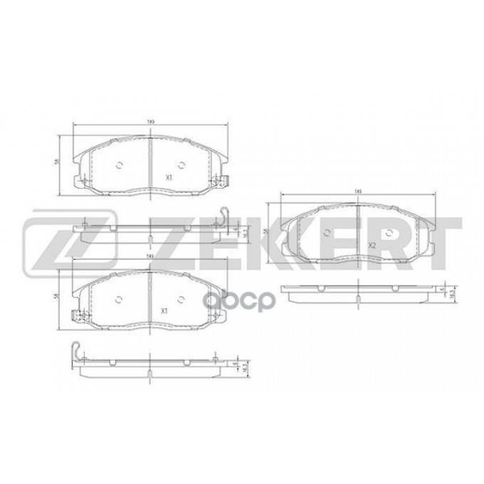 Gdb3297 Колодки Тормозные ZEKKERT Zekkert арт. BS-1804 BS1804