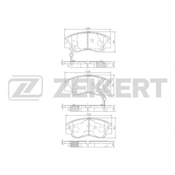 Тормозные колодки ZEKKERT дисковые BS-1858