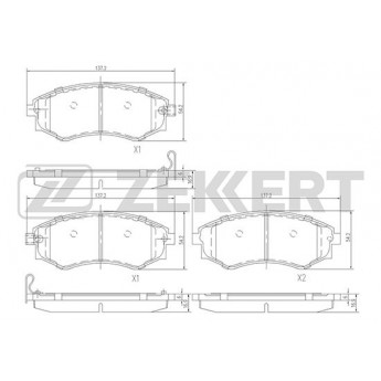 Тормозные колодки ZEKKERT дисковые BS-1859