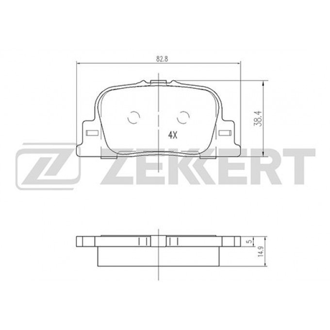 Тормозные колодки ZEKKERT дисковые BS-1865 BS1865