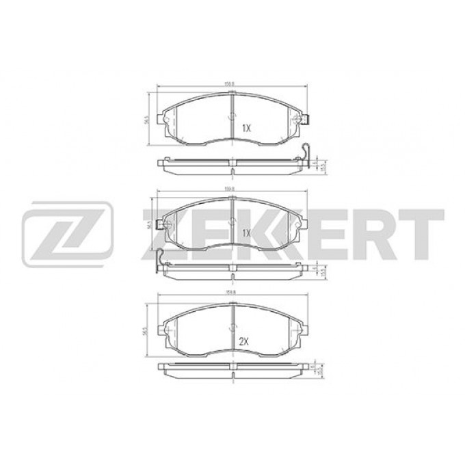 Тормозные колодки ZEKKERT дисковые BS-1871 BS1871