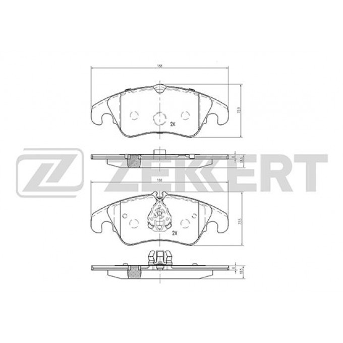 Тормозные колодки ZEKKERT дисковые BS-1878 BS1878