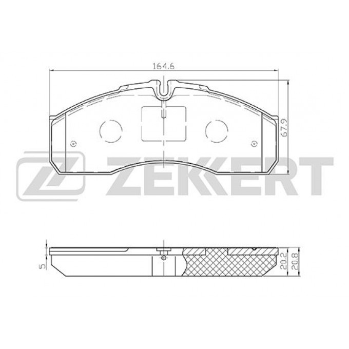 Тормозные колодки ZEKKERT дисковые BS-1883 BS1883