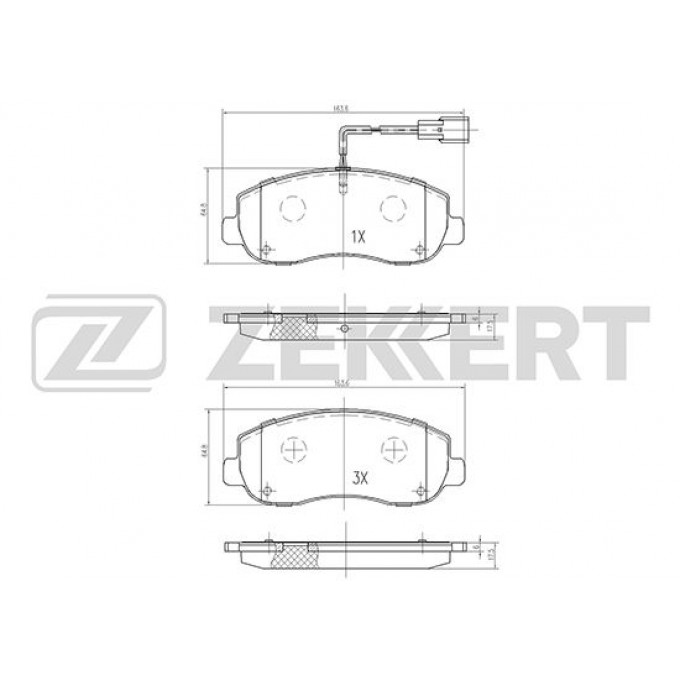 Тормозные колодки ZEKKERT дисковые BS-1951 BS1951