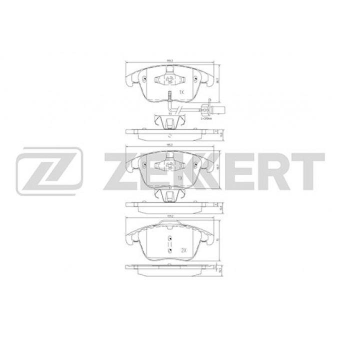 Тормозные колодки ZEKKERT дисковые BS-1959 BS1959