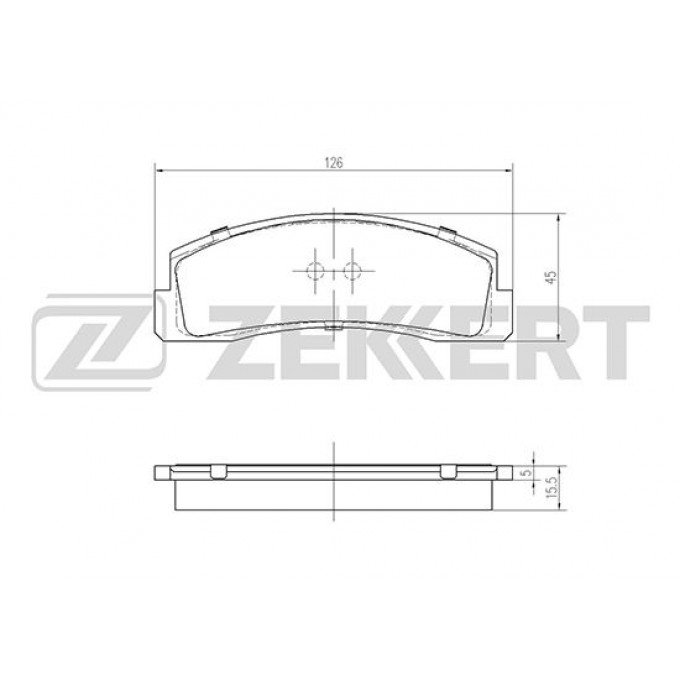 Тормозные колодки ZEKKERT дисковые BS-2068 BS2068