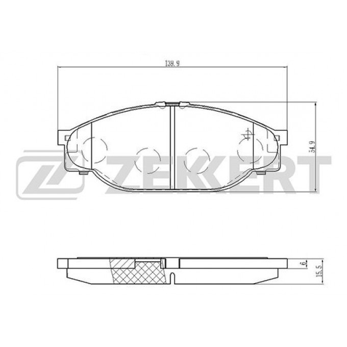 Тормозные колодки ZEKKERT дисковые BS-2090 BS2090