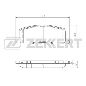 Тормозные колодки ZEKKERT дисковые BS-2098