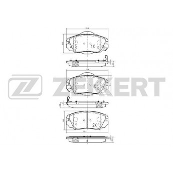 Тормозные колодки ZEKKERT дисковые BS-2113