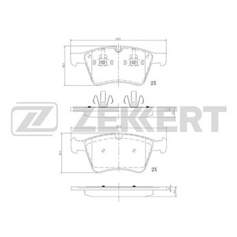 Тормозные колодки ZEKKERT дисковые BS-2126