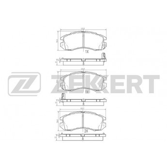 Тормозные колодки ZEKKERT дисковые BS-2132