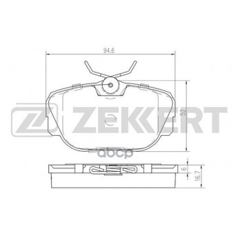 Колодки Торм. Диск. Передн. Bmw 3 (E30) 82-  Z1 88- ZEKKERT арт. bs-2138