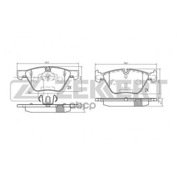 Колодки Торм. Диск. Передн. Bmw 1 (E81 E82 E87 E88) 04-  3 (E90 E91 E92 E93) 04-  5 (E60 E