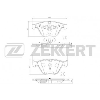 Тормозные колодки ZEKKERT дисковые BS-2141