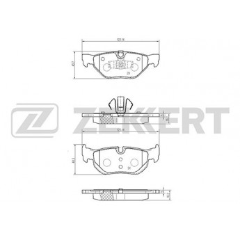 Тормозные колодки ZEKKERT дисковые BS-2148