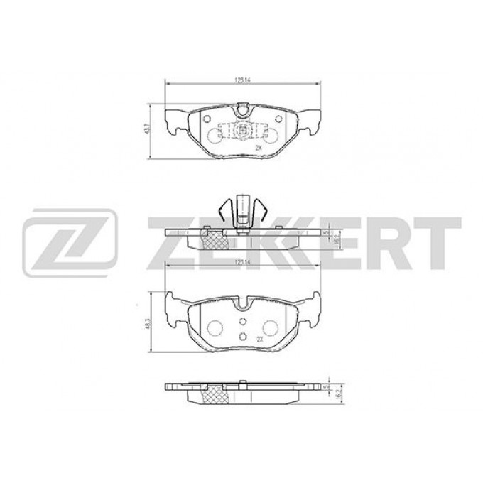 Тормозные колодки ZEKKERT дисковые BS-2148 BS2148