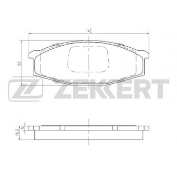 Тормозные колодки ZEKKERT дисковые BS-2150