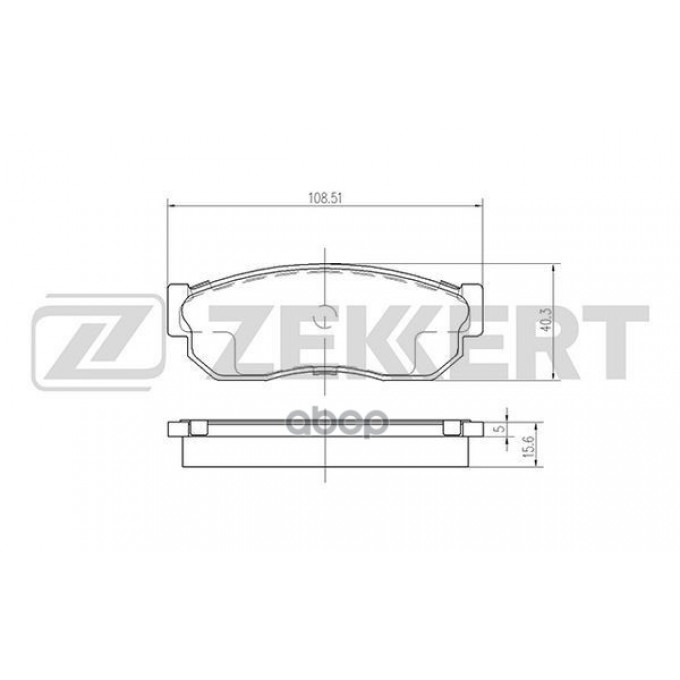 Колодки Торм. Диск. Передн. Nissan Cherry (N12) 82- Sunny (B11 B12 N13) 82- Subaru Justy BS2156