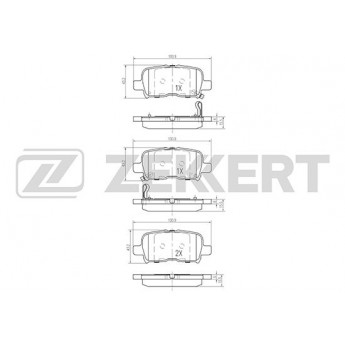 Тормозные колодки ZEKKERT дисковые BS-2158