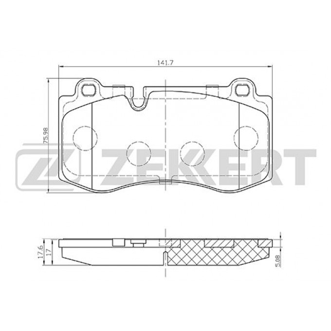 Тормозные колодки ZEKKERT дисковые BS-2164 BS2164