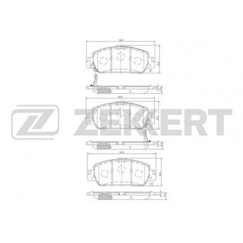 Тормозные колодки ZEKKERT дисковые BS-2170