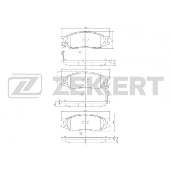 Тормозные колодки ZEKKERT дисковые BS-2323