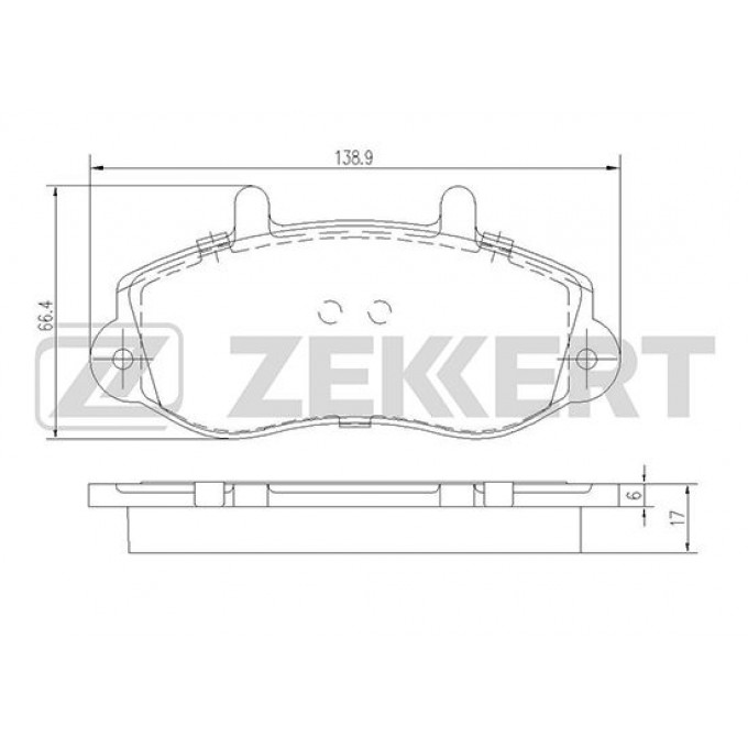 Тормозные колодки ZEKKERT дисковые BS-2420 BS2420