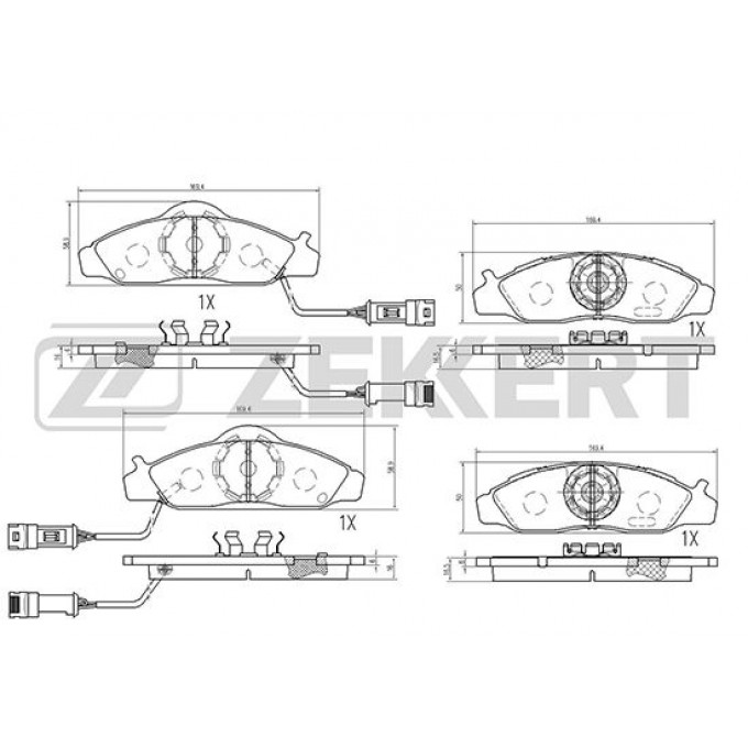 Тормозные колодки ZEKKERT дисковые BS-2421 BS2421