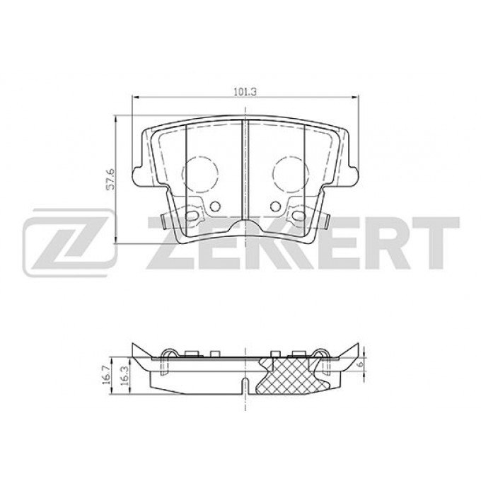 Тормозные колодки ZEKKERT дисковые BS-2429 BS2429