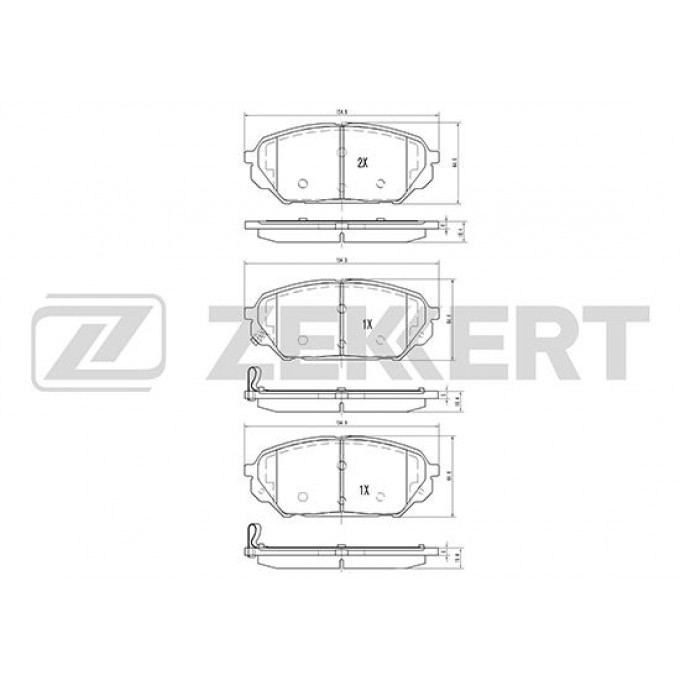 Тормозные колодки ZEKKERT дисковые BS-2438 BS2438