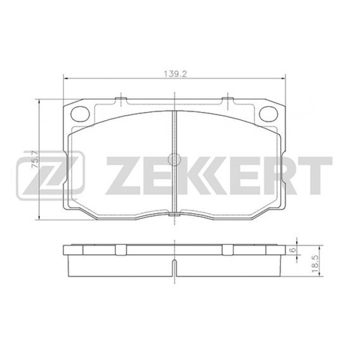 Тормозные колодки ZEKKERT дисковые BS-2439 BS2439