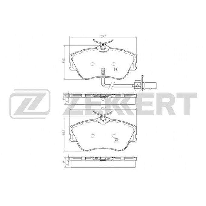 Тормозные колодки ZEKKERT дисковые BS-2448 BS2448