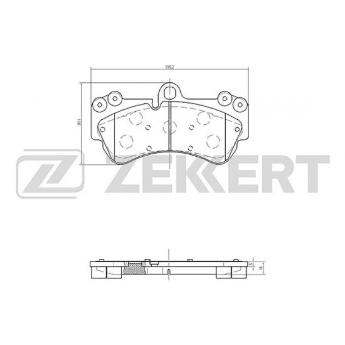 Тормозные колодки ZEKKERT дисковые BS-2449 BS2449