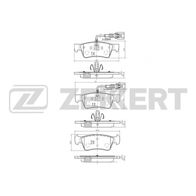 Тормозные колодки ZEKKERT дисковые BS-2450 BS2450